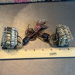 Hand- made Woven Brown and Cream Belt